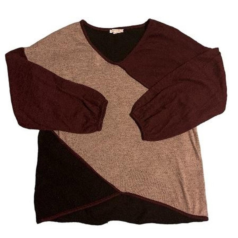 VINTAGE Colorblock V-Neck Sweater